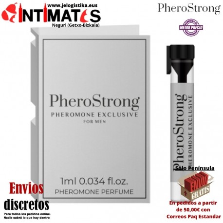 Exclusive 1ml · Perfume con feromonas para hombres · PheroStrong