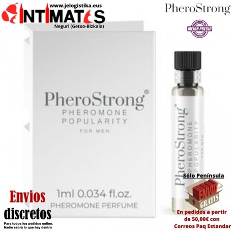 Popularity 1ml · Perfume con feromonas para hombres · PheroStrong
