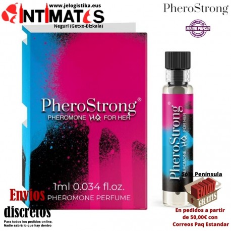 HQ for Women 1ml · Perfume con feromonas para mujeres · PheroStrong