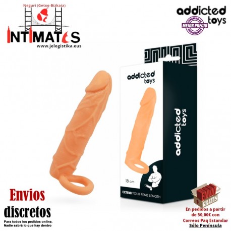 Funda para alargar el pene 180m · Addicted toys