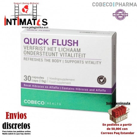 Quick Flush 30 caps · Purificador natural del cuerpo · Cobeco