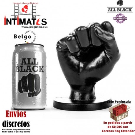Buttplug con la forma de un puño 14 cm · All Black