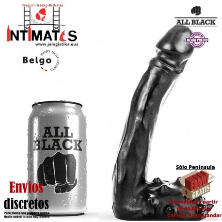 Burkhard · Consolador realista 190mm · All Black