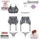 Vanda · Conjunto de sujetador, tanga y liguero · Demoniq