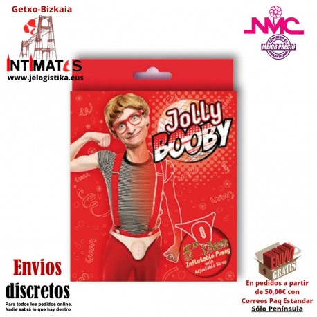 Joolly Booby · Vagina inflable con arnés - 13cm · NMC