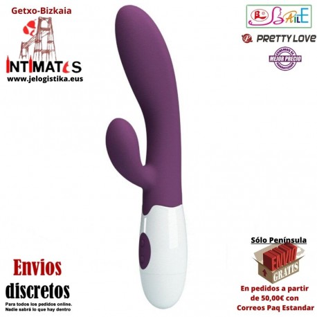 Alvis · Vibrador y estimulador punto G 200mm · Pretty Love