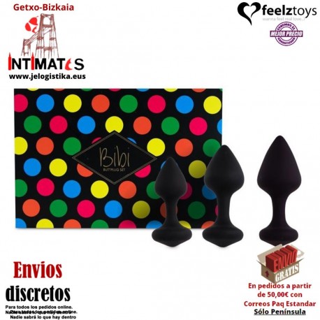 Bibi · Set de 3 Plugs anales · FeelzToys™ 