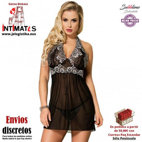 No. 90521 · Babydoll con bordados florales · Subblime