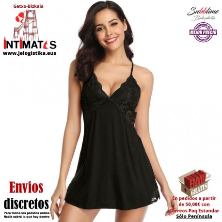 No. 91035 · Babydoll con tirantas cruzadas en la espalda · Subblime