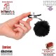 Pinzas para los pezones con pompón negro · Kink