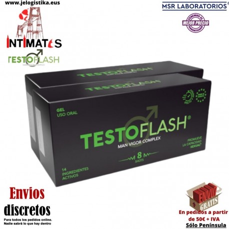 Testoflash® (16 sobres) · Gel oral para la erección · MSR Lab