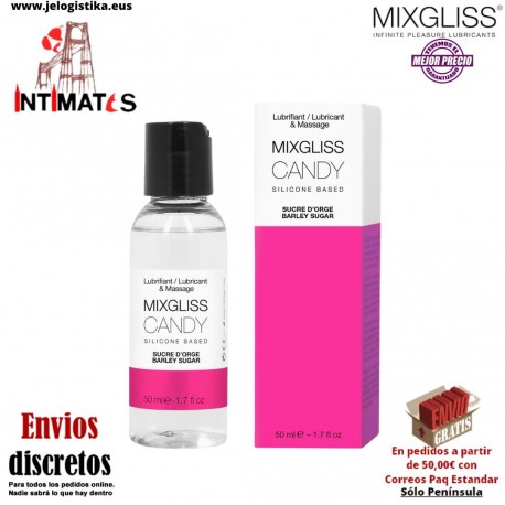 Candy · Lubricante con aroma de azúcar de cebada 50 ml · Mixgliss