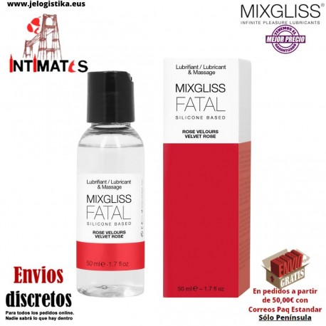 Fatal · Lubricante con aroma a rosa aterciopelada 50 ml · Mixgliss