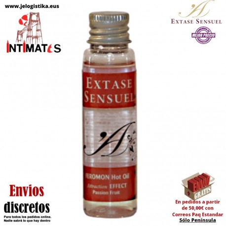 Hot Oil Feromon · Aceite de masaje con feromonas 35ml - Fruta Pasión · Extase Sensuel