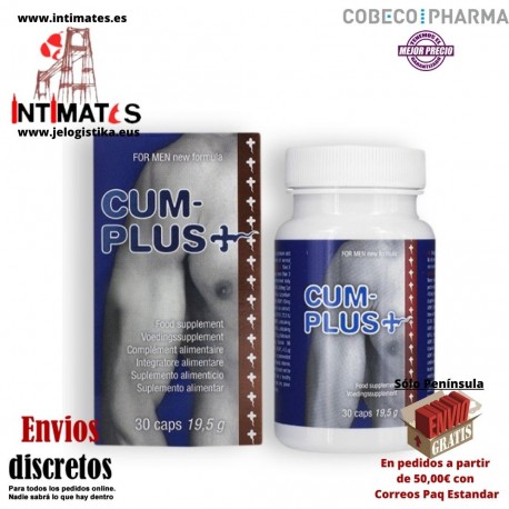 Cum Plus 30 caps · Potencia el esperma · Cobeco