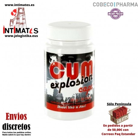 Cum Explosion 30 caps · Eyaculaciones explosivas · Cobeco