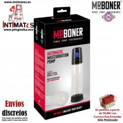 Automatic Masturbation Pump · Bomba de erección · Mr. Boner®