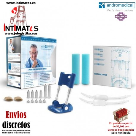 Androextender · Alarga el pene hasta 4 cm mediante tracción · Andromedical