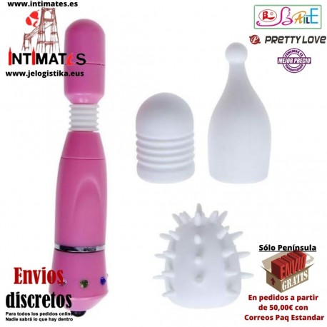 Mini Rock · Masajeador con 3 cabezales · Baile