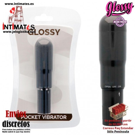 Pocket Vibrator · Estimulador compacto · Glossy
