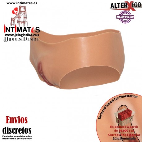Open Vagina Brief · Braguita de cintura baja con vagina abierta texturizada · Alter Ego