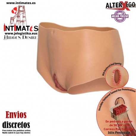 Open Vagina & Ass Brief · Braguita con vagina y culo abiertos y texturizados · Alter Ego