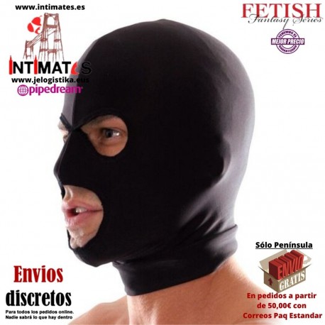 Spandex 3-Hole Hood · Capucha de 3 agujeros · Fetish Fantasy Series