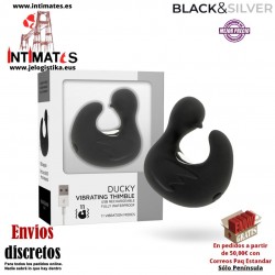 Ducky · Dedal Estimulador Patito Recargable · Black&Silver