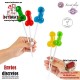 Expositor surtido piruletas pene aromatizadas con alcohol · Secret Play