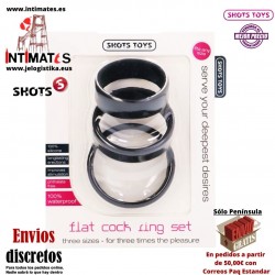 Flat Cock Ring · Anillos para el pene · Shots Toys