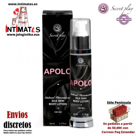 Apolo 50 ml · Loción corporal masculina piel de seda · Secret Play
