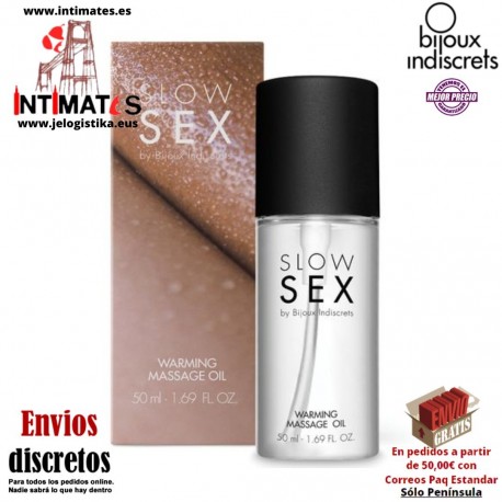 Warming Massage Oil · Aceite de masaje efecto calor · Bijoux