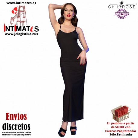 CR-4705  · Vestido largo negro · Chilirose