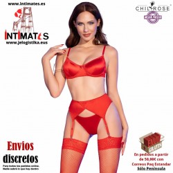 CR-4670 · Conjunto rojo de 4 piezas · Chilirose