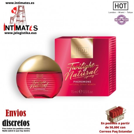 Twilight Natural · Spray libre de fragancia con feromonas para mujer · Hot