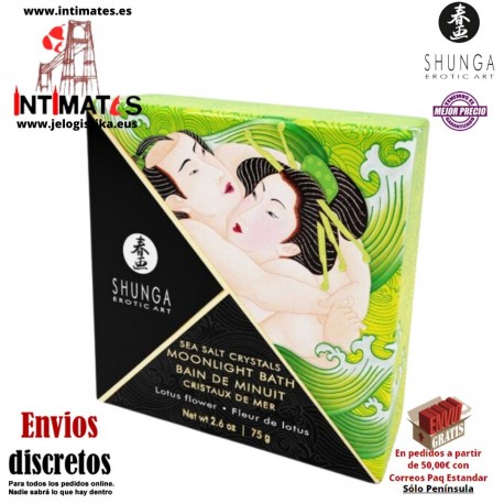 Moonlight Bath Lotus Flower 75 gr · Sales de baño · Shunga