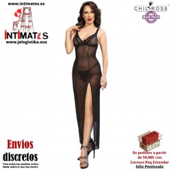 CR-4723 · Camisón largo negro · Chilirose