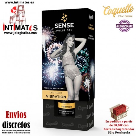 Sense Pulse Gel 15ml · Vibrador liquido unisex · Coquette