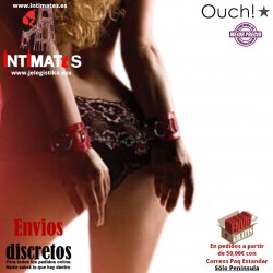 Leather Cuffs - Black · Esposas de Cuero · Ouch!