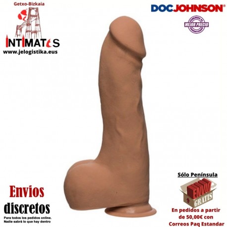 Master D - Ultraskyn™ 254mm · Pene realista con escroto · Doc Johnson