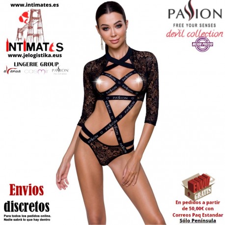 Leticia  · Body negro de encaje · Diablo de Passion