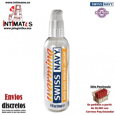Warming · Lubricante Premium con efecto calor 118ml · Swiss Navy