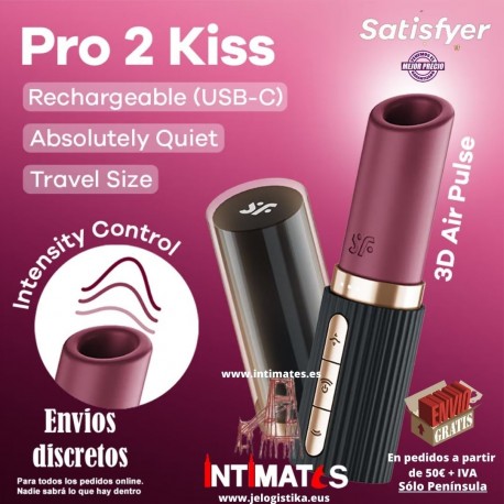 Pro 2 Kiss · Pequeño vibrador de ondas de presión · Satisfyer