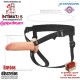 Hollow Silicone Strap-on 6" · Arnés con dildo hueco Dual Density · Fantasy X-Tensions