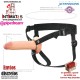 Hollow Silicone Strap-on 7" · Arnés con dildo hueco Dual Density · Fantasy X-Tensions