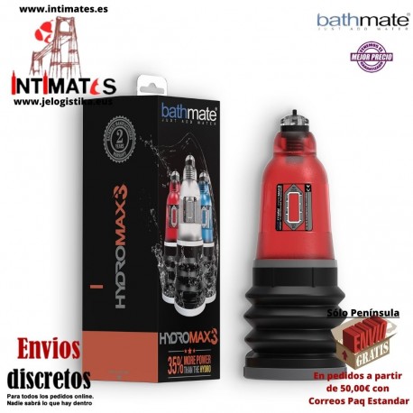 Hydromax 3 · Hidrobomba para el Pene · Bathmate