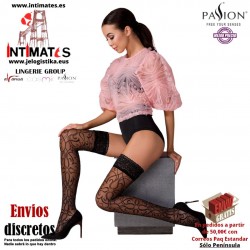 ST115 · Medias estampadas on doble tira de silicona · Passion