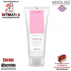Kiss 70 ml · Lubricante aroma chicle · Mixgliss