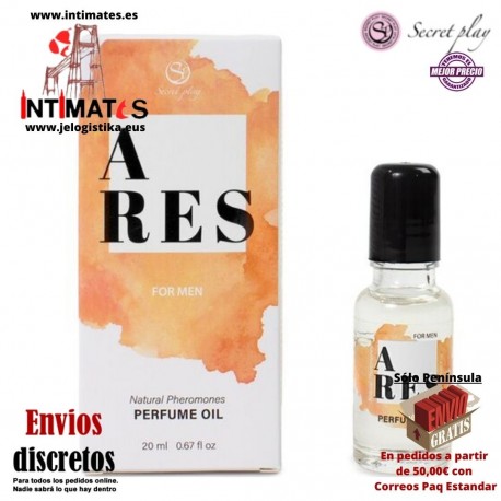 Ares ♂ · Perfume en aceite sensual con feromonas 20ml · Secret Play