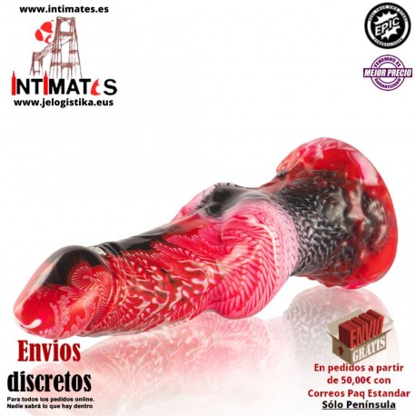 Helios · Dildo con testículos calor y éxtasis · Epic